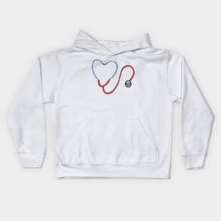 Stethoscope for lovers Kids Hoodie